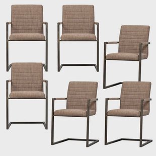 WOOOD eetkamerstoel (set van 6) Bas