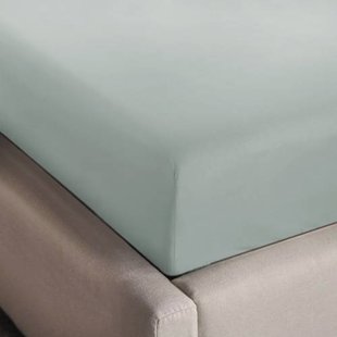 NOUS Kids basis hoeslaken ledikant lichtgroen (120x60 cm)