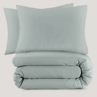 NOUS Living basis dekbedovertrek lits-jumeaux - lichtgroen (240x220 cm)