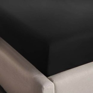 NOUS Living basis hoeslaken - zwart