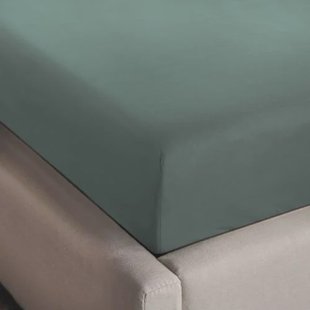 NOUS Living basis hoeslaken - donkergroen