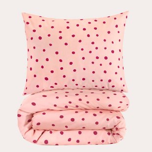 W polyester-katoenen dekbedovertrek 1-persoons (140x200 cm)