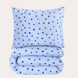 W polyester-katoenen dekbedovertrek 1-persoons (140x200 cm)