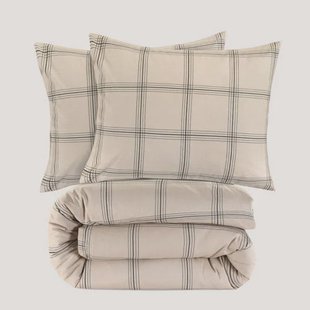 NOUS Living katoenen dekbedovertrek lits-jumeaux (240x220 cm)