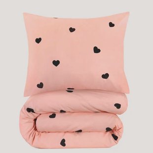 W polyester-katoenen dekbedovertrek 1-persoons (140x200 cm)