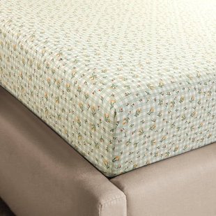 NOUS Living katoenen hoeslaken - groen