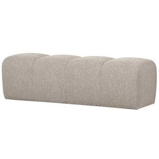 WOOOD bankje 160 cm Mojo - Bouclé - Beige Melange - 49x160x45 cm