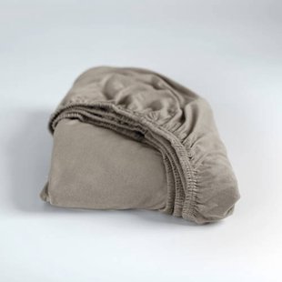 Cinderella jersey hoeslaken - taupe (25 cm hoog)