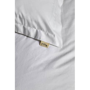 Walra percaline dekbedovertrek lits-jumeaux wit (240x220 cm)