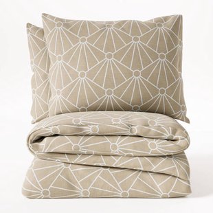 W katoen-polyester dekbedovertrek 1-persoons (140x220 cm)