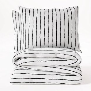 W katoen-polyester dekbedovertrek 1-persoons (140x220 cm)