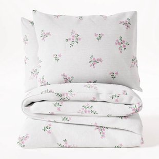 W katoen-polyester dekbedovertrek 1-persoons (140x220 cm)