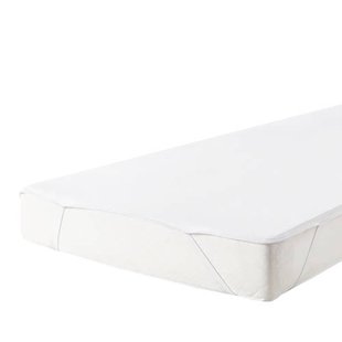 NOUS Kids jersey waterdicht molton - wit (90x200 cm)