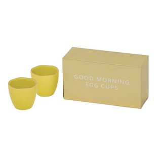 Urban Nature Culture eierdop Good Morning (set van 2) (geel)