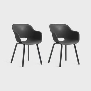 Keter tuinstoel Noa grafiet (set van 2)