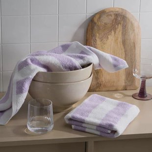 NOUS Living keukendoek lila (set van 2) (55x50 cm)