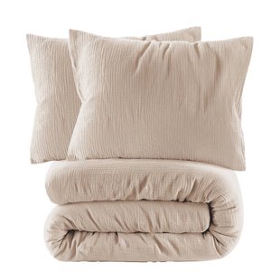 NOUS Living mousseline dekbedovertrek 2-persoons (200x200 cm)