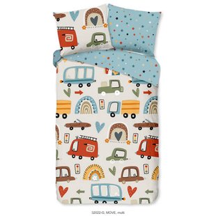 Good Morning katoenen dekbedovertrek 1-persoons (140x200 cm)