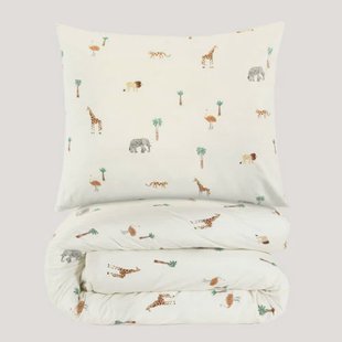 NOUS Kids katoenen dekbedovertrek 1-persoons (140x200 cm)