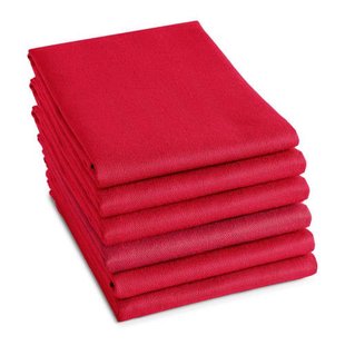 DDDDD Logo theedoek rood (set van 6)