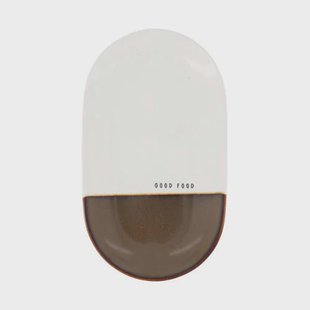 Zusss serveerschaal 'Good food' (20x11.5 cm)