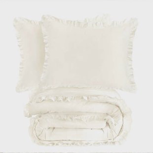 NOUS Living katoenen ruffle dekbedovertrek lits-jumeaux (240x220 cm)