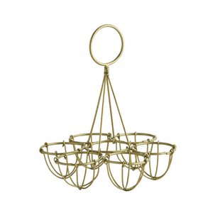 Madam Stoltz eierhouder metaal goud