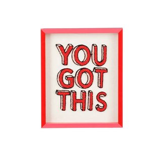 Mica Decorations schilderij 'YOU GOT THIS' (21,5x26,5 cm)