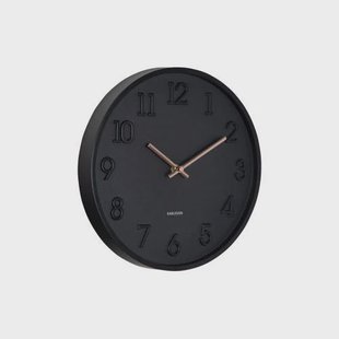 Karlsson wandklok Calma zwart (Ø30 cm)