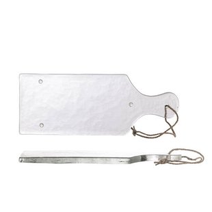 Bloomingville borrelplank Johni glas (38,5x14,5 cm)