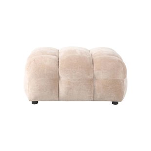 Dutchbone Hackman Hocker Velours Beige