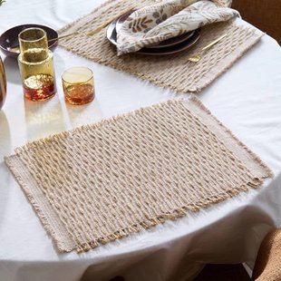 NOUS Living placemat (33x48 cm) (set van 2) - naturel jute