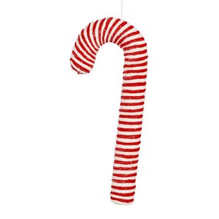 Mica Decorations kerstdecoratie zuurstok hangend - rood