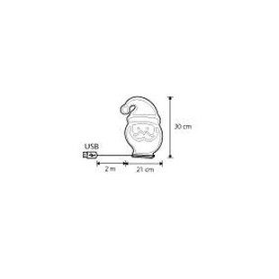 Luca Lighting kerst tafellamp met batterij