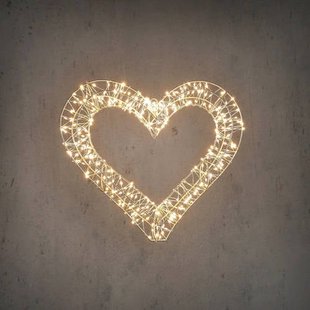 Luca Lighting kerstdecoratie hart verlicht (400 led)