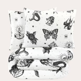 NOUS Living katoenen dekbedovertrek lits-jumeaux (240x220 cm)