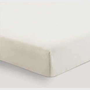 NOUS Kids flanellen baby hoeslaken ledikant 120 x 60 cm ecru