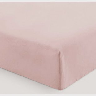NOUS Kids flanellen kinderhoeslaken 150 x 70 cm roze