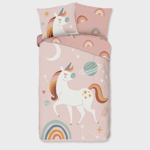 Good Morning flanellen dekbedovertrek 1-persoons (140x220 cm)