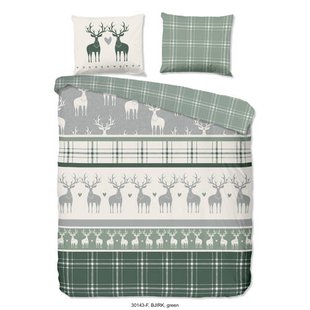 Good Morning flanellen dekbedovertrek 2-persoons (200x220 cm)