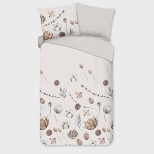 Good Morning flanellen dekbedovertrek 2-persoons (200x220 cm)