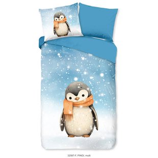 Good Morning flanellen dekbedovertrek 1-persoons (140x220 cm)