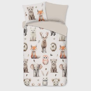 Good Morning flanellen dekbedovertrek 1-persoons (140x220 cm)