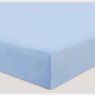 NOUS Kids basis baby hoeslaken wieg 80 x 40 cm lichtblauw