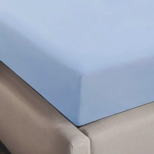 NOUS Living basis hoeslaken blauw