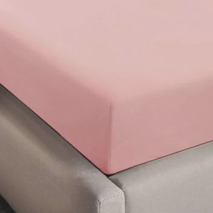 NOUS Living basis hoeslaken roze