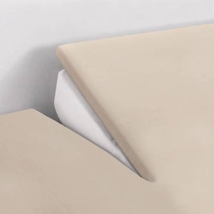 NOUS Living katoenen hoeslaken splittopper beige