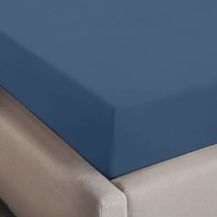 NOUS Living basis hoeslaken blauw