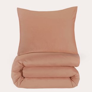 NOUS Living basis dekbedovertrek 1-persoons - mocha mousse (140x200 cm)