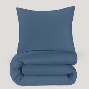 NOUS Living basis dekbedovertrek 1-persoons - blauw (140x200 cm)